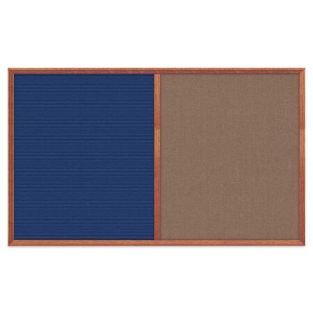 United Visual Products Slim Style Indoor Enclosed Corkboard, 18 UV501SCH-WHITE-CORK